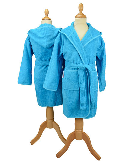 ARTG Boyzz&Girlzz® Hooded Bathrobe Aqua Blue