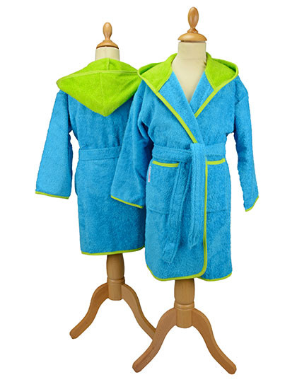 ARTG Boyzz&Girlzz® Hooded Bathrobe Aqua Blue