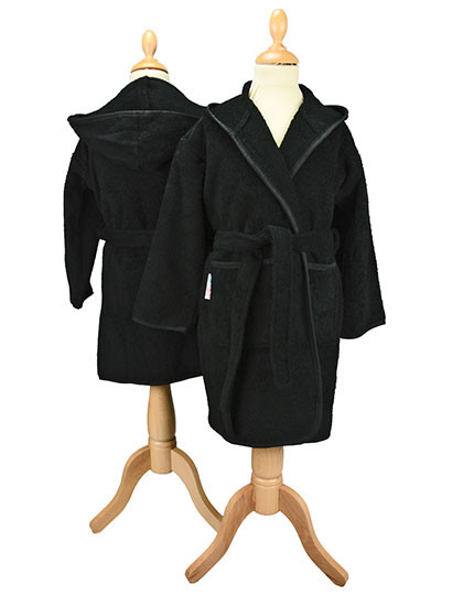 ARTG Boyzz&Girlzz® Hooded Bathrobe Black