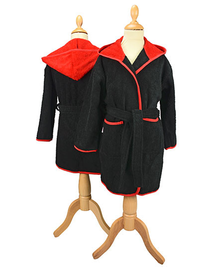 ARTG Boyzz&Girlzz® Hooded Bathrobe Black