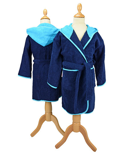 ARTG Boyzz&Girlzz® Hooded Bathrobe French Navy