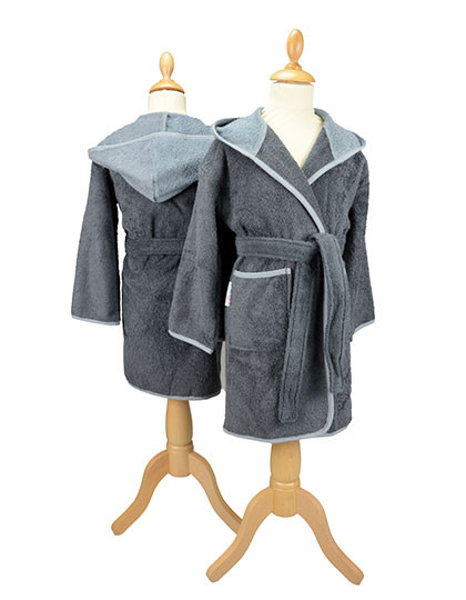 ARTG Boyzz&Girlzz® Hooded Bathrobe Graphite