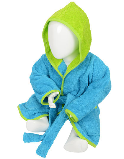 ARTG Babiezz® Bathrobe With Hood Aqua Blue