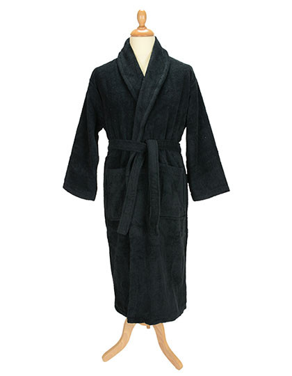 ARTG Bathrobe Shawl Collar Black