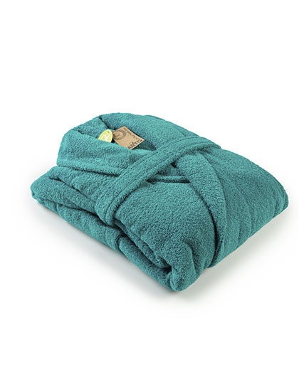 ARTG Bathrobe Shawl Collar Deep Blue