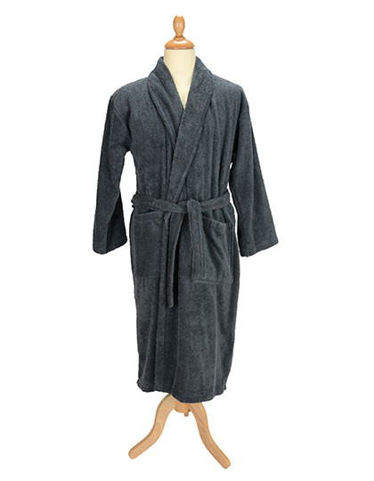 ARTG Bathrobe Shawl Collar Graphite