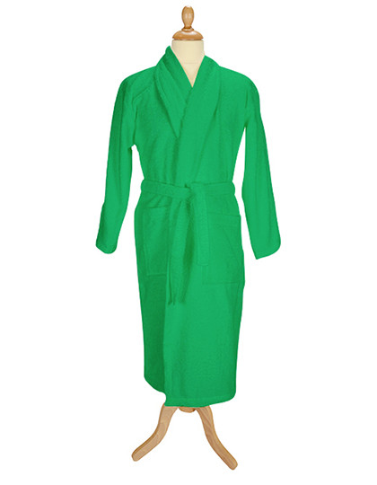 ARTG Bathrobe Shawl Collar Irish Green