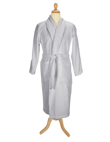 ARTG Bathrobe Shawl Collar Light Grey