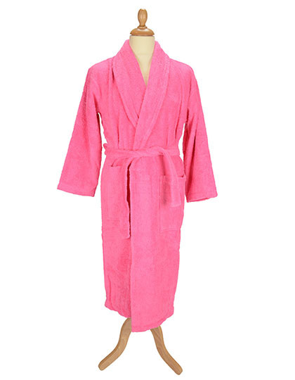 ARTG Bathrobe Shawl Collar Pink