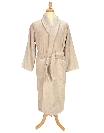 ARTG Bathrobe Shawl Collar Sand