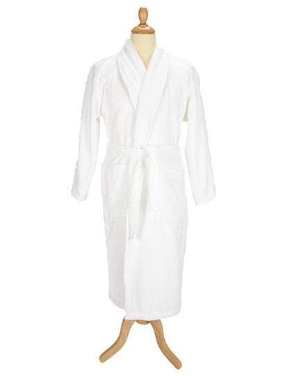 ARTG Bathrobe Shawl Collar White