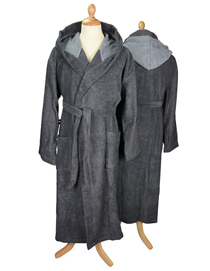 ARTG Bathrobe With Hood Graphite