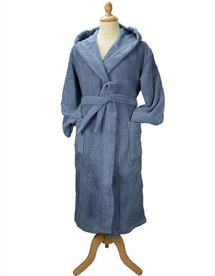 ARTG Bathrobe With Hood Jeans Blue