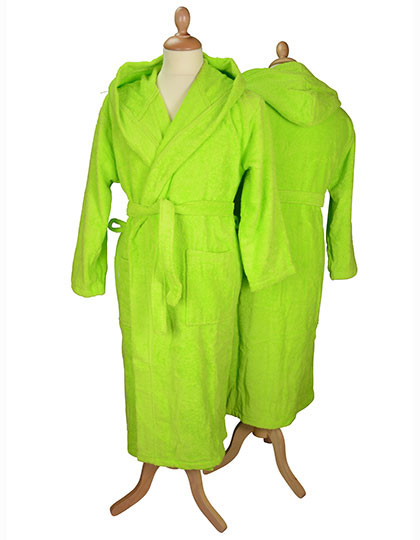 ARTG Bathrobe With Hood Lime Green