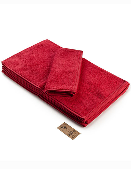 ARTG Guest Towel Deep Red
