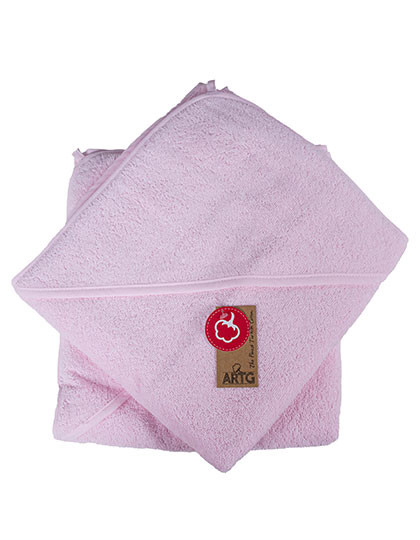 ARTG Babiezz® Baby Hooded Towel Light Pink