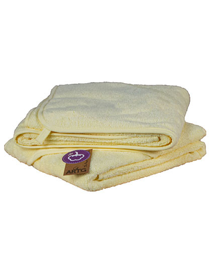 ARTG Babiezz® Hooded Towel Pastel Yellow