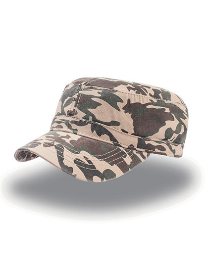 Atlantis Headwear Uniform Cap Camouflage Khaki