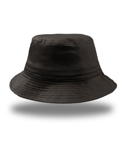 Atlantis Headwear Bucket Cotton Hat Black