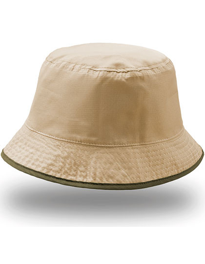 Atlantis Headwear Bucket Pocket Hat Olive