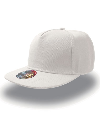 Atlantis Headwear Snap Five Cap White