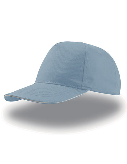 Atlantis Headwear Start Five Sandwich Cap Light Blue