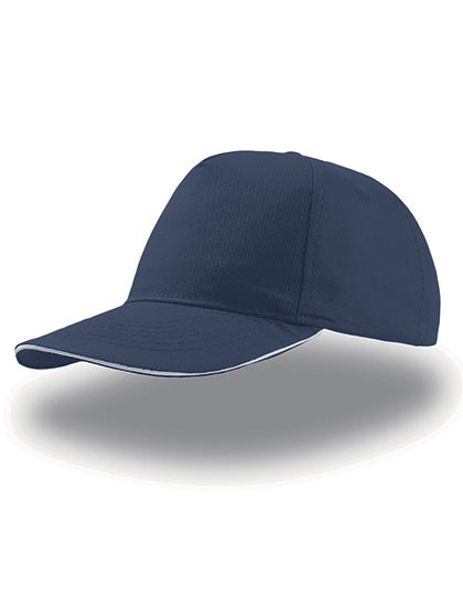 Atlantis Headwear Start Five Sandwich Cap Navy