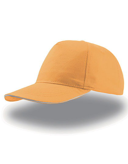 Atlantis Headwear Start Five Sandwich Cap Yellow