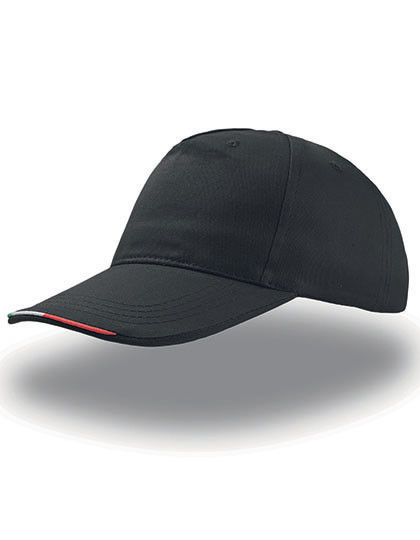 Atlantis Headwear Start Five Italia Cap Black