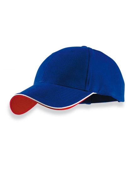 Atlantis Headwear Pilot Piping Sandwich Cap Royal