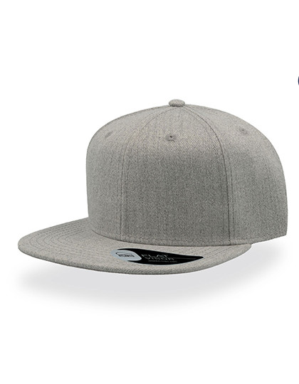 Atlantis Headwear Snap Back Cap Grey Melange