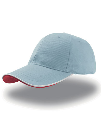 Atlantis Headwear Zoom Piping Sandwich Cap Light Blue