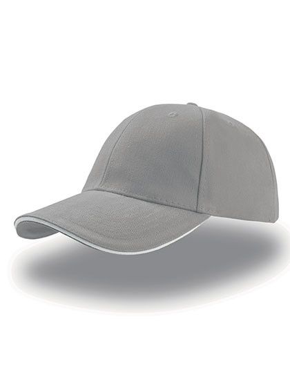 Atlantis Headwear Liberty Sandwich Cap Light Grey