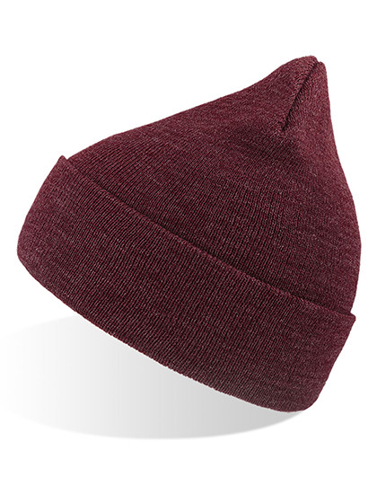 Atlantis Headwear Wind Beanie Burgundy Melange