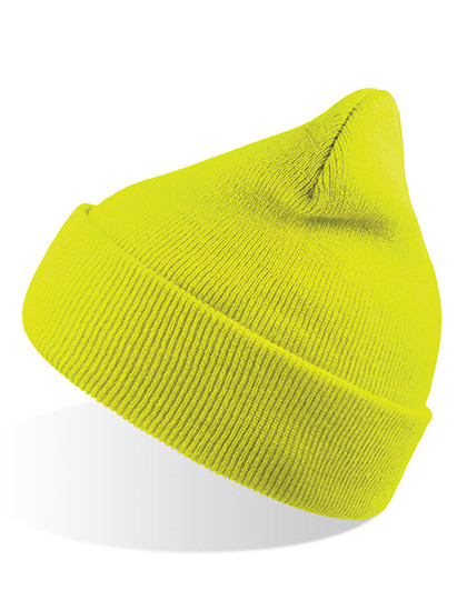 Atlantis Headwear Wind Beanie Yellow Fluo