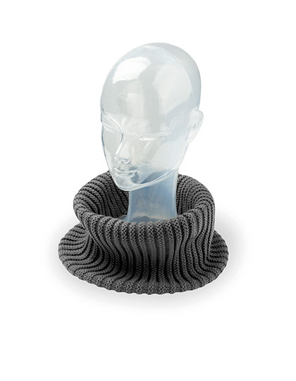 Atlantis Headwear Dapper - Knitted Neckwarmer Dark Grey