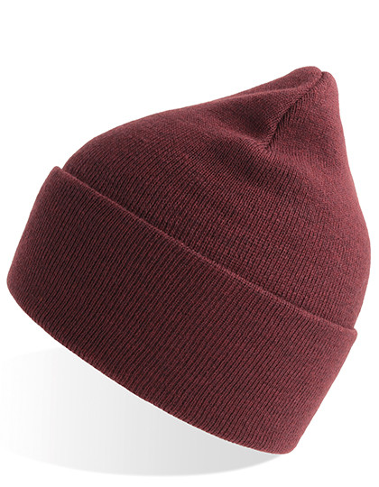 Atlantis Headwear Pure Beanie Burgundy Melange