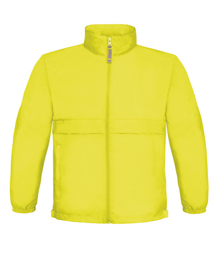 B&C COLLECTION Kids´ Jacket Sirocco Ultra Yellow