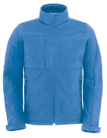 B&C COLLECTION Men´s Hooded Softshell Azure