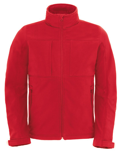 B&C COLLECTION Men´s Hooded Softshell Red