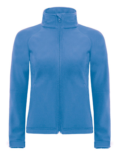 B&C COLLECTION Women´s Hooded Softshell Azure
