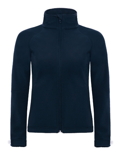 B&C COLLECTION Women´s Hooded Softshell Navy