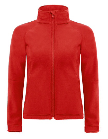 B&C COLLECTION Women´s Hooded Softshell Red