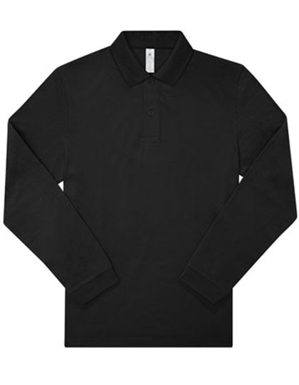 B&C BE INSPIRED My Polo 180 Long Sleeve Black