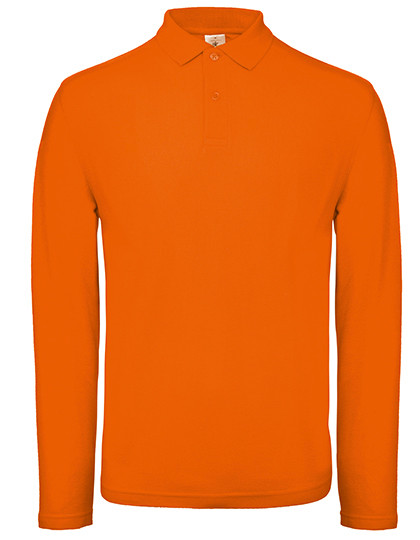 B&C BE INSPIRED Men´s Long Sleeve Polo ID.001 Orange