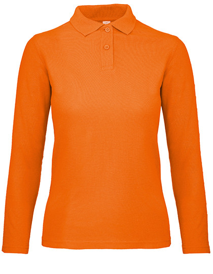 B&C BE INSPIRED Women´s Long Sleeve Polo ID.001 Orange