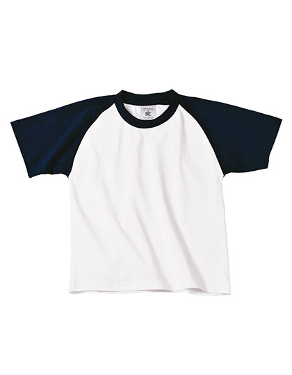 B&C BE INSPIRED Kids´ T-Shirt Base-Ball White