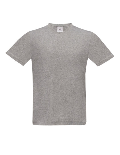 B&C BE INSPIRED T-Shirt Exact V-Neck Sport Grey (Heather)