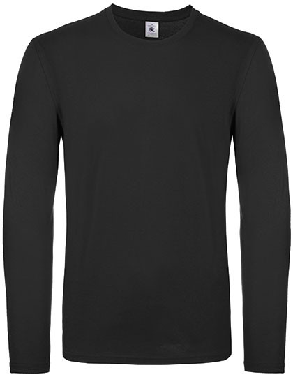 B&C BE INSPIRED Men´s T-Shirt #E150 Long Sleeve Black