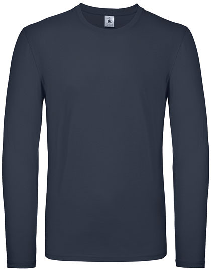 B&C BE INSPIRED Men´s T-Shirt #E150 Long Sleeve Navy